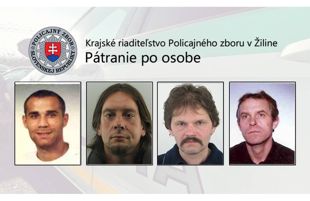 Foto: Polícia žiada verejnosť o pomoc pri pátraní po 4 hľadaných mužoch z Trnavy a Piešťan