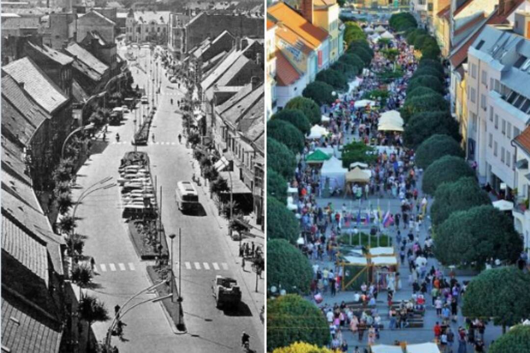 Foto: Porovnávacia fotografia Hlavnej ulice z roku 1973 vás vráti v čase. Každá doba má svoje čaro, píšu obyvatelia