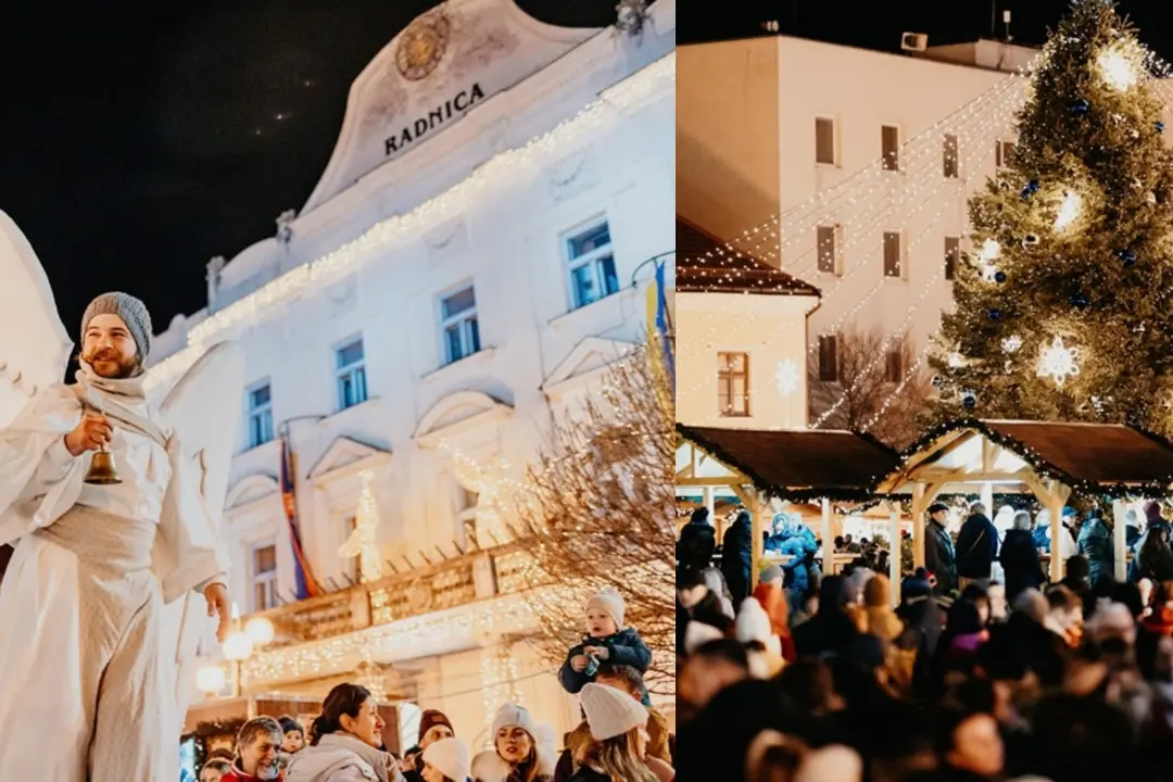 FOTO: Anjeli rozsvietili v Trnave stromček a otvorili trhy. Hlavná ulica bola plná šťastných detí aj dospelých 