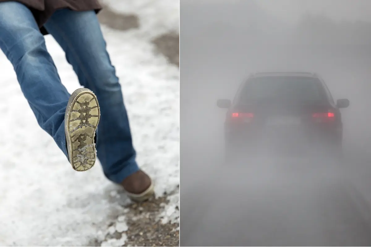 Foto: Dajte si pozor na poľadovicu a hmlu na celom území. Situáciu komplikuje aj smog