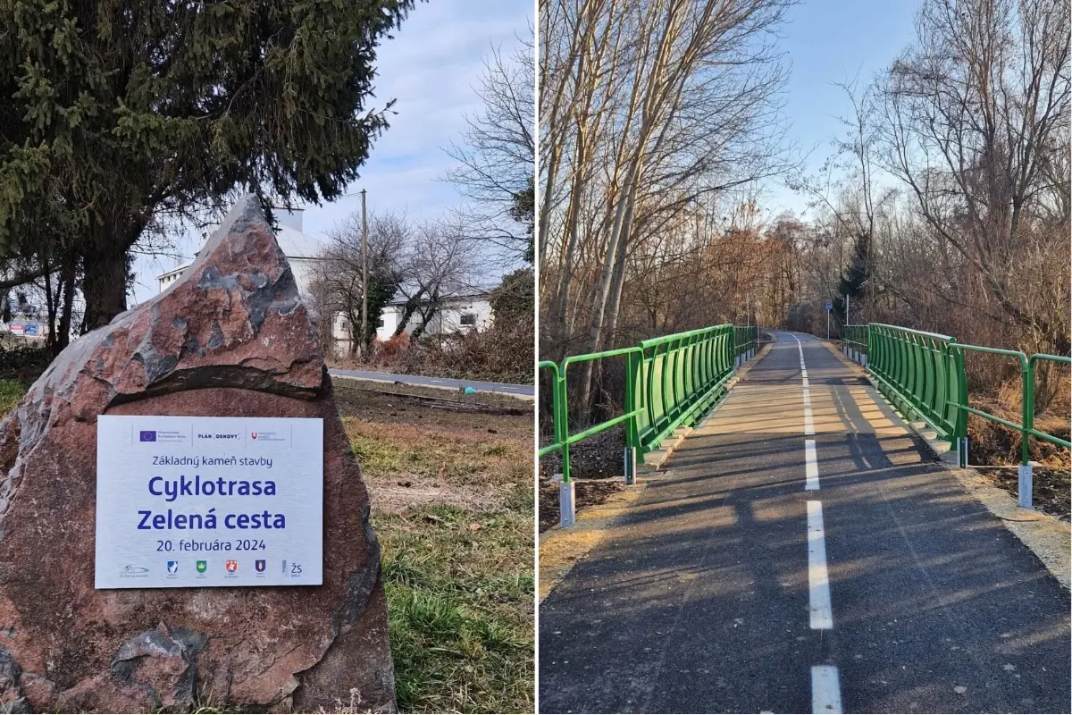 Foto: FOTO+VIDEO: Výstavba cyklotrasy Zelená cesta v Piešťanoch sa blíži do finále. Kedy ju sprístupnia cyklistom?