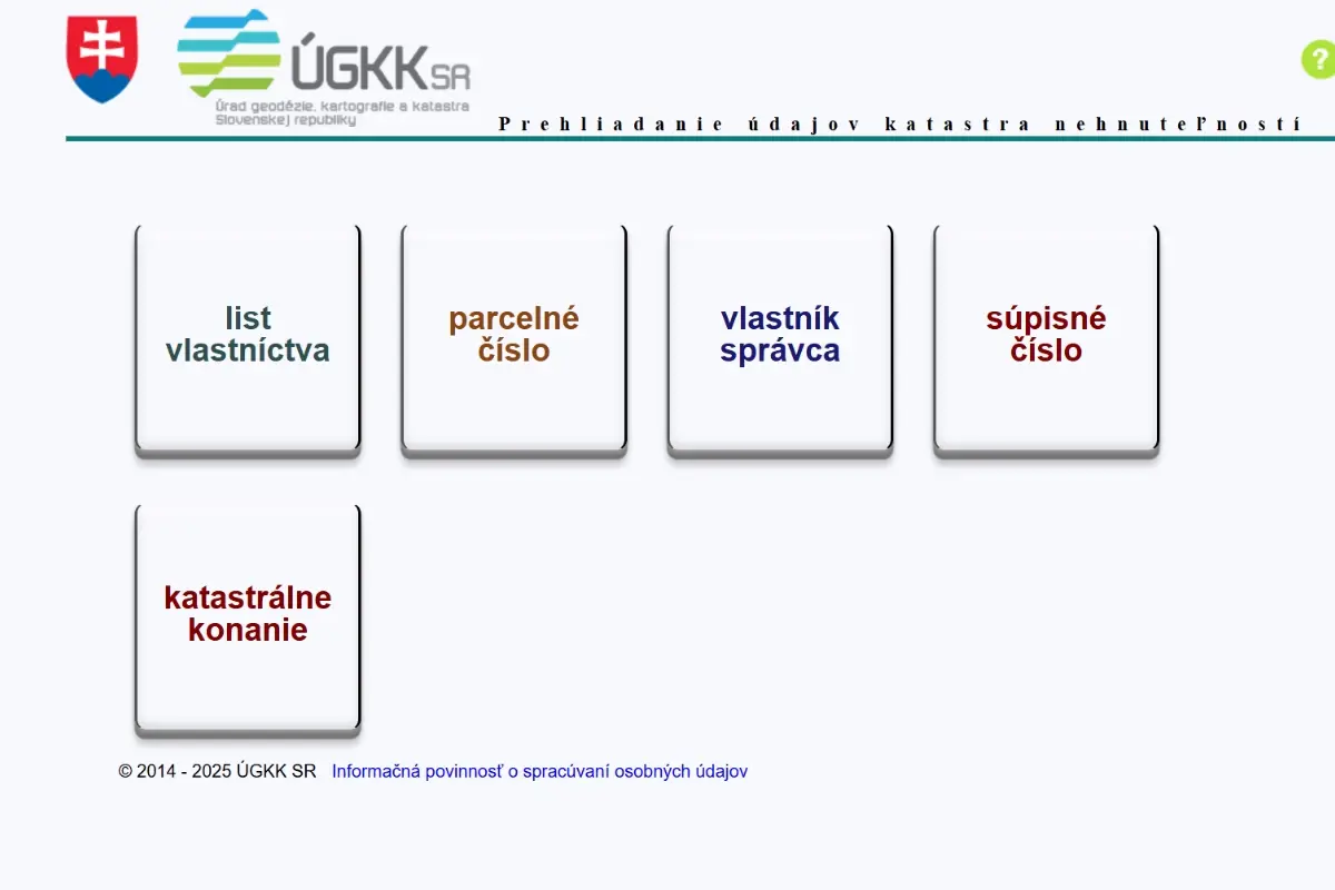 Foto: Údaje z katastra sú aktualizované, dočasný web však nemusí zvládnuť nápor návštevníkov