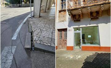 Nebezpečné ulice ohrozujú Piešťancov. Na hlavu im padajú časti balkóna