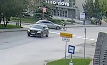 VIDEO: Nepozornosť vodiča spôsobila v Seredi nehodu s cyklistom. Skončilo to zranením chlapca