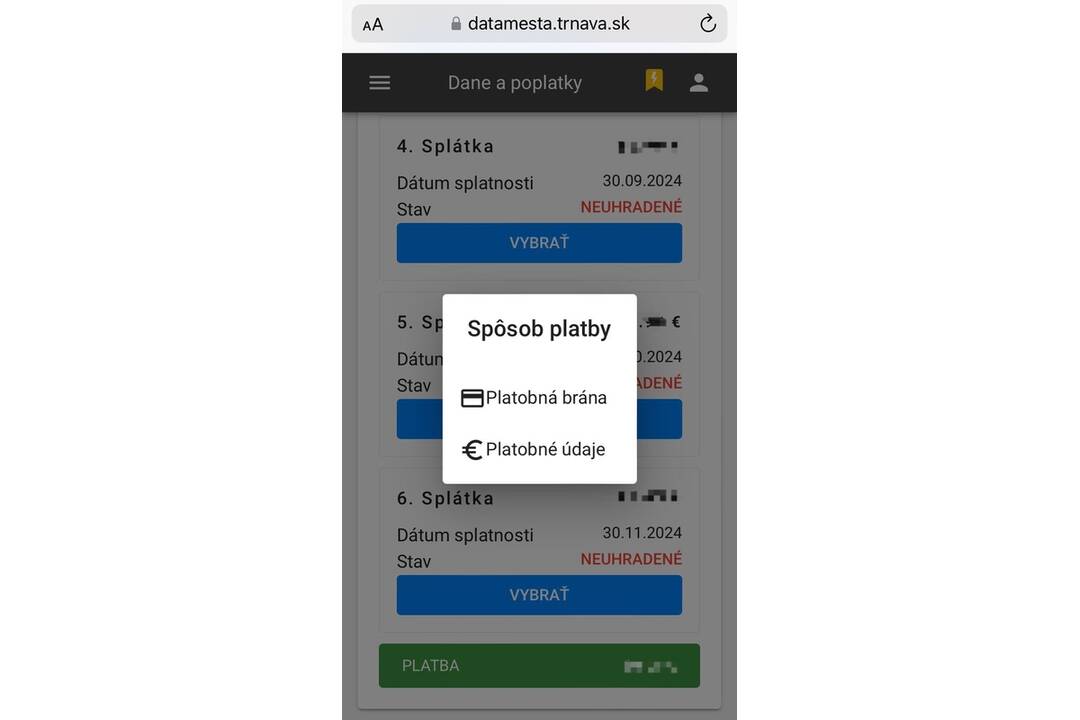 FOTO: Miestne Dane a Poplatky Už Môžete Uhradiť Cez Aplikáciu DataMesta, foto 4