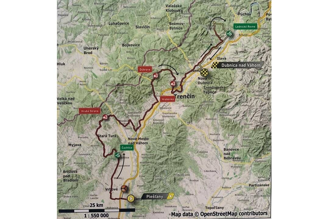 FOTO: Mapa cyklistických pretekov a dopravných obmedzení, foto 2