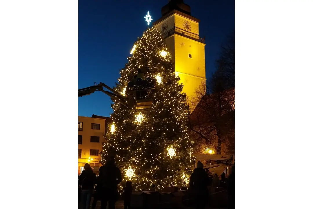 FOTO: Nový vianočný stromček v Trnave, foto 1